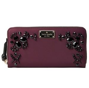 NWT Kate Spade Beaded Wallet